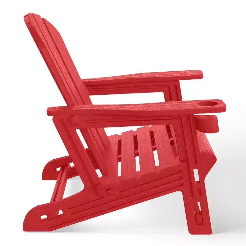 WestinTrends Azura, set da 2 sedie da patio Adirondack in plastica HDPE con tavolino laterale da 18 pollici