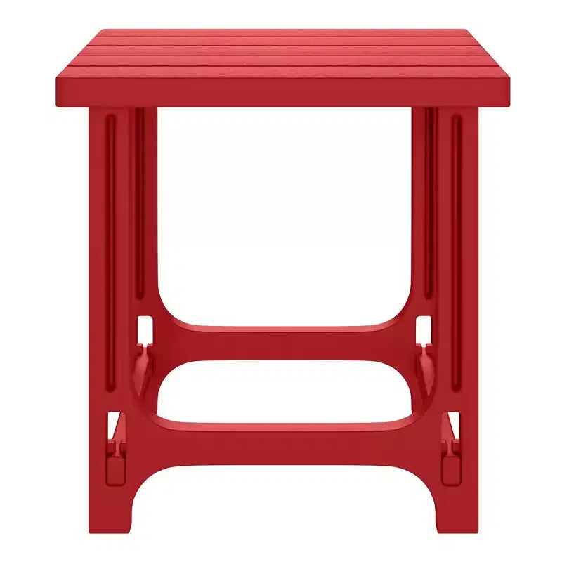 WestinTrends Azura, set da 2 sedie da patio Adirondack in plastica HDPE con tavolino laterale da 18 pollici