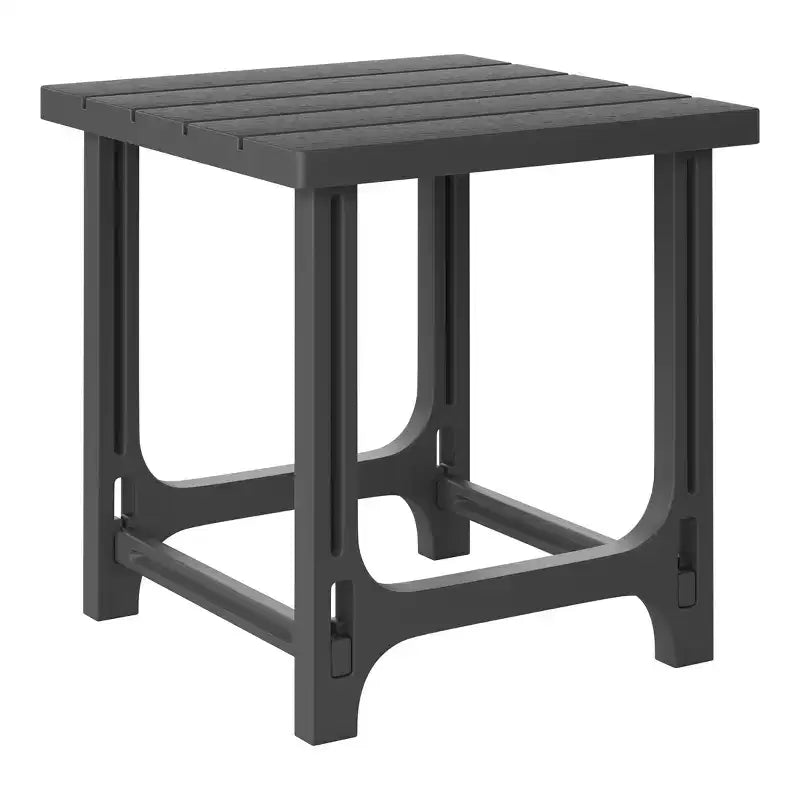 WestinTrends Azura, set da 2 sedie da patio Adirondack in plastica HDPE con tavolino laterale da 18 pollici