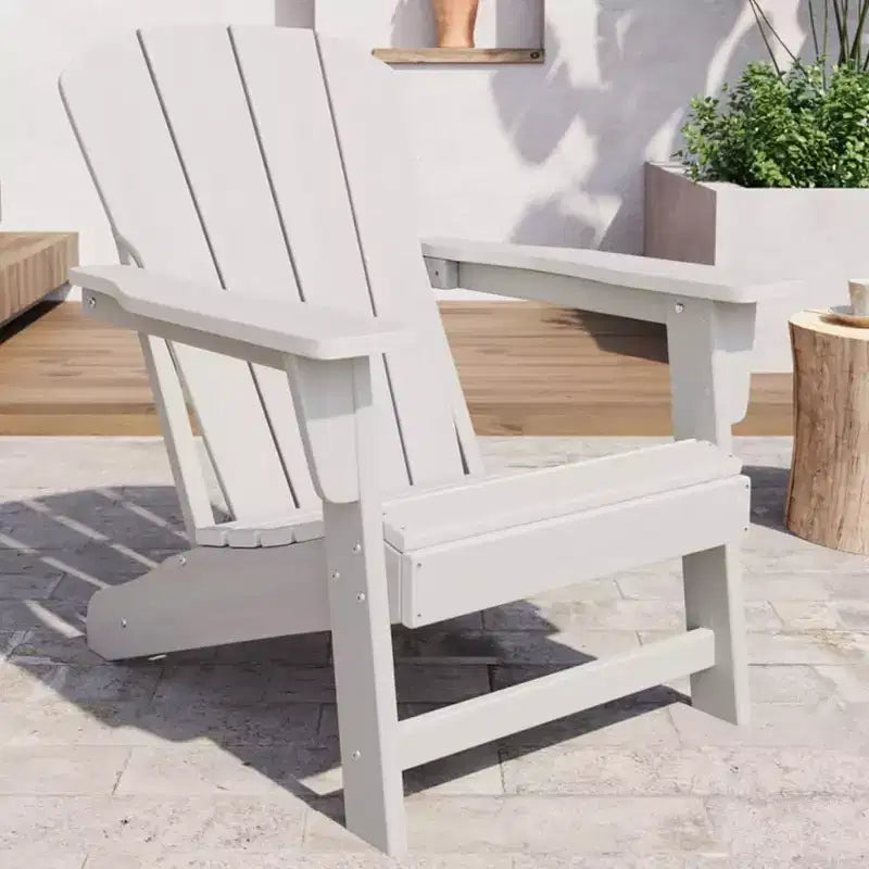 Sedie da Giardino Adirondack, Sedie da Esterno Resistenti alle Intemperie, Portata Massima 172 kg per Esterni, Patio, Prato, Giardino, Portico