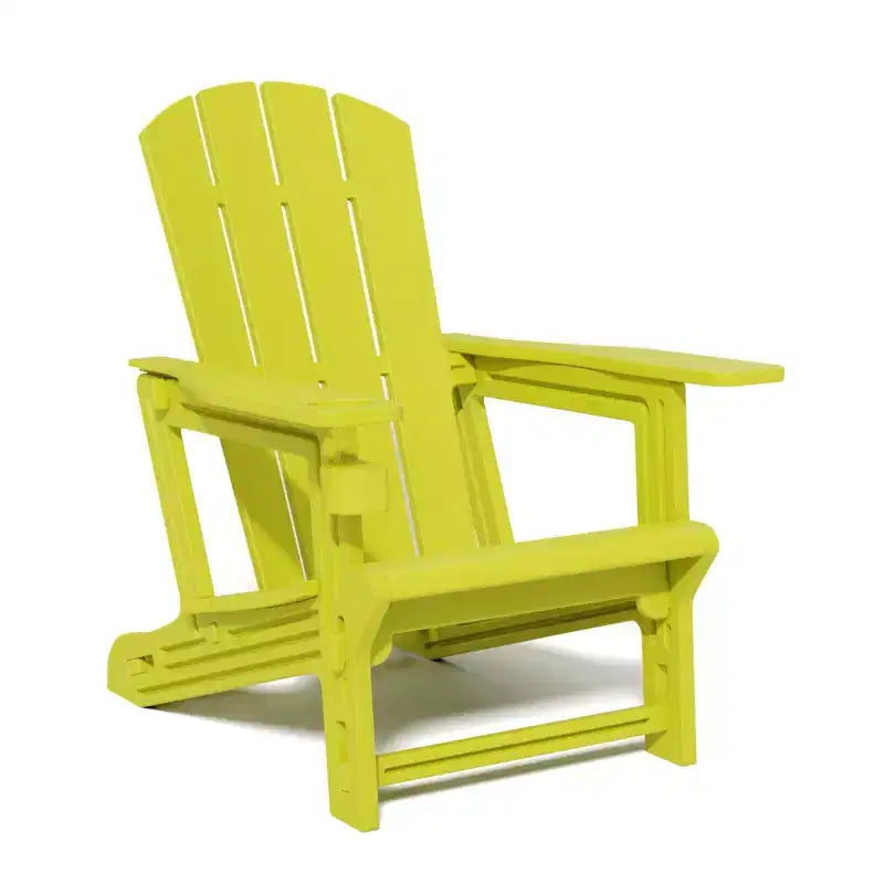 NAYSAYE Sedia a Sdraio da Giardino Adirondack con Portabicchieri, Design Pieghevole per il Relax all'Aperto, 22.3*30*36.4