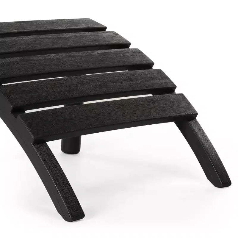 WestinTrends Azura, Set da 3 Pezzi di Sedie da Giardino Adirondack in Plastica HDPE con Tavolino Laterale Quadrato da 45 cm