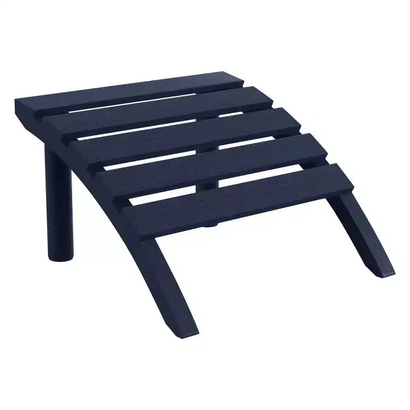 WestinTrends Azura, Set da 3 Pezzi di Sedie da Giardino Adirondack in Plastica HDPE con Tavolino Laterale Quadrato da 45 cm