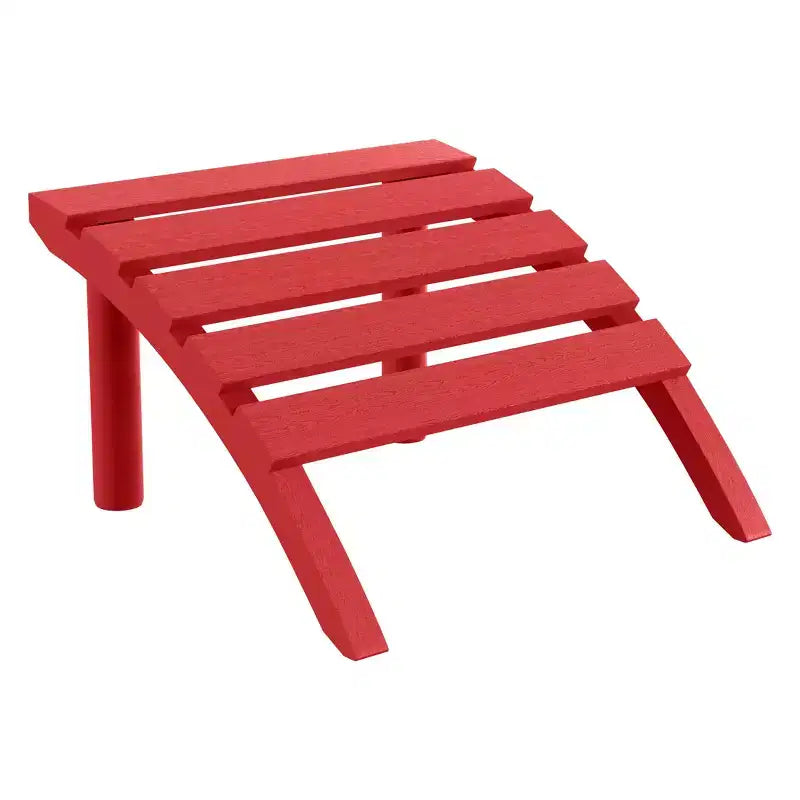 WestinTrends Azura, Set da 3 Pezzi di Sedie da Giardino Adirondack in Plastica HDPE con Tavolino Laterale Quadrato da 45 cm