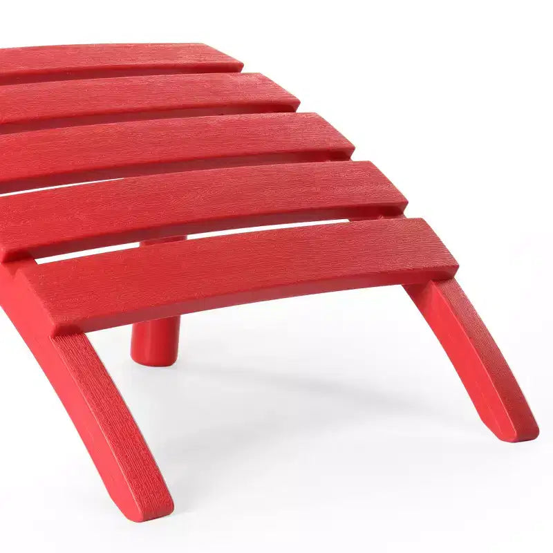 WestinTrends Azura, Set da 3 Pezzi di Sedie da Giardino Adirondack in Plastica HDPE con Tavolino Laterale Quadrato da 45 cm