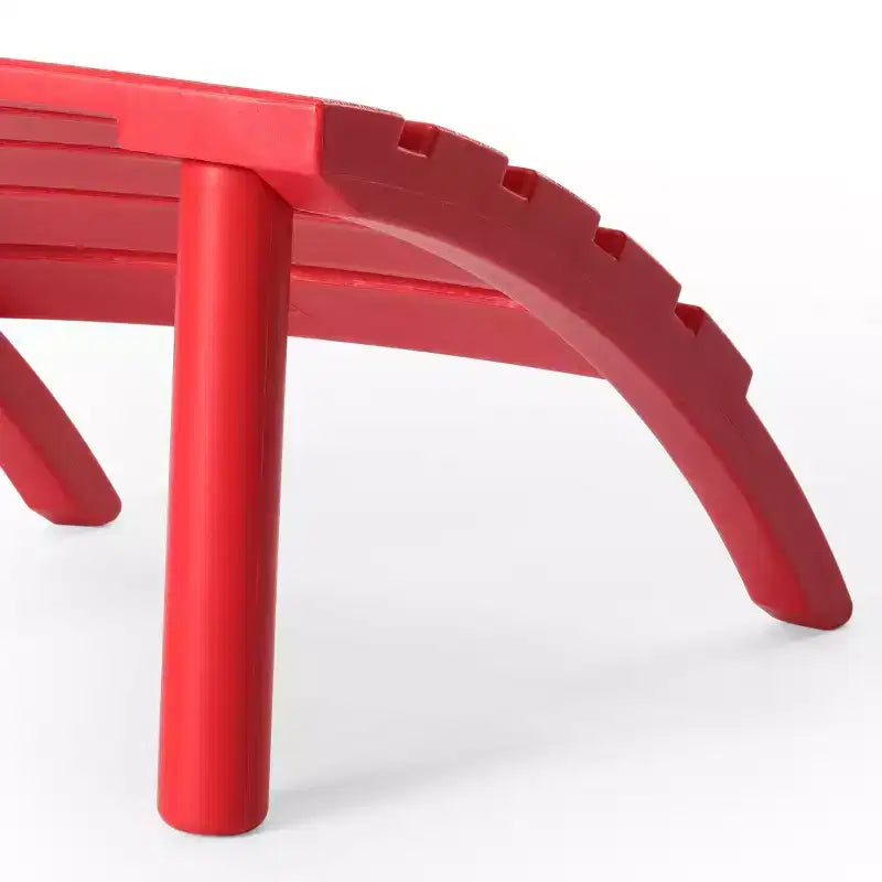 WestinTrends Azura, Set da 3 Pezzi di Sedie da Giardino Adirondack in Plastica HDPE con Tavolino Laterale Quadrato da 45 cm