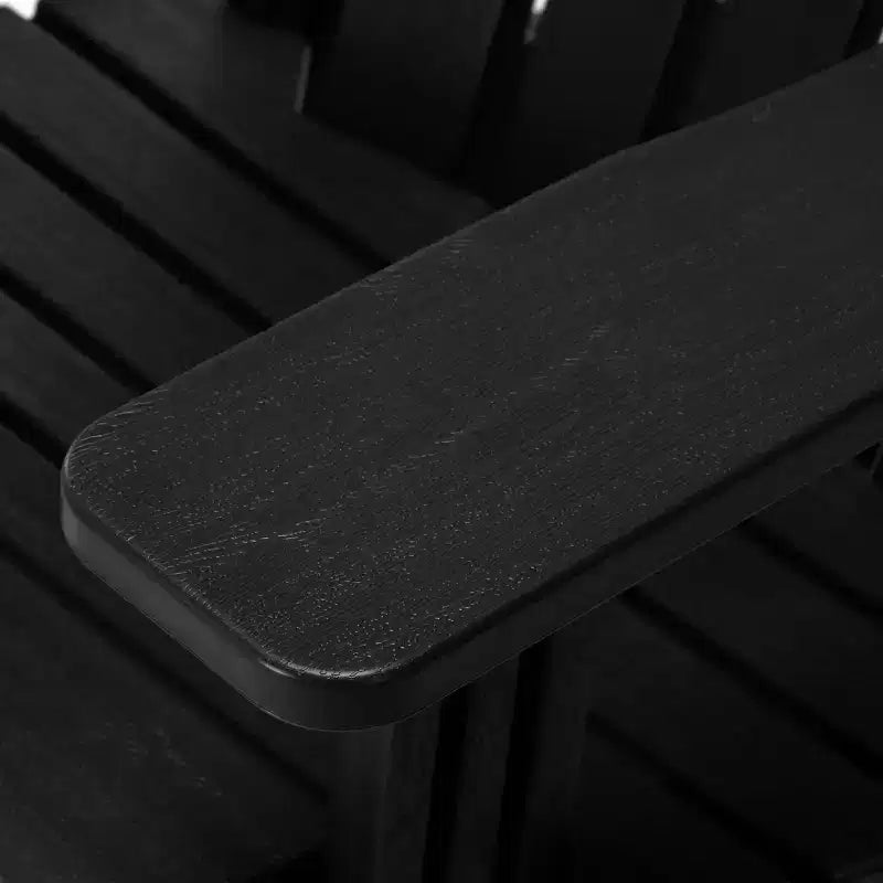 WestinTrends Azura Sedia Adirondack da Esterno in Plastica HDPE, Assemblaggio Senza Attrezzi, con Portabicchieri (Set di 2), Bianca