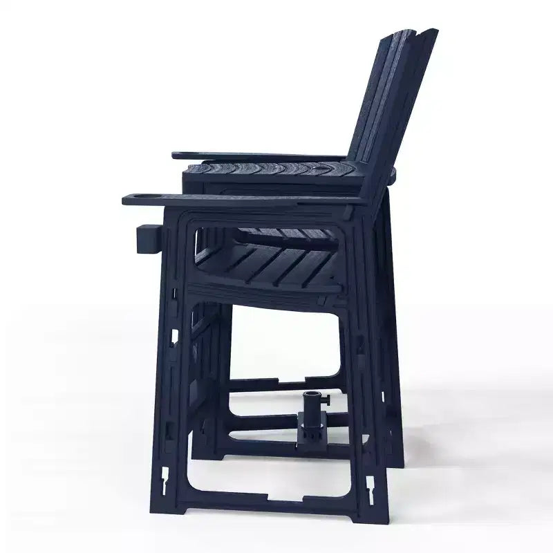 WestinTrends Azura Sedie Adirondack Alte da Esterno con Tavolino di Collegamento (Set da 2), Bianco