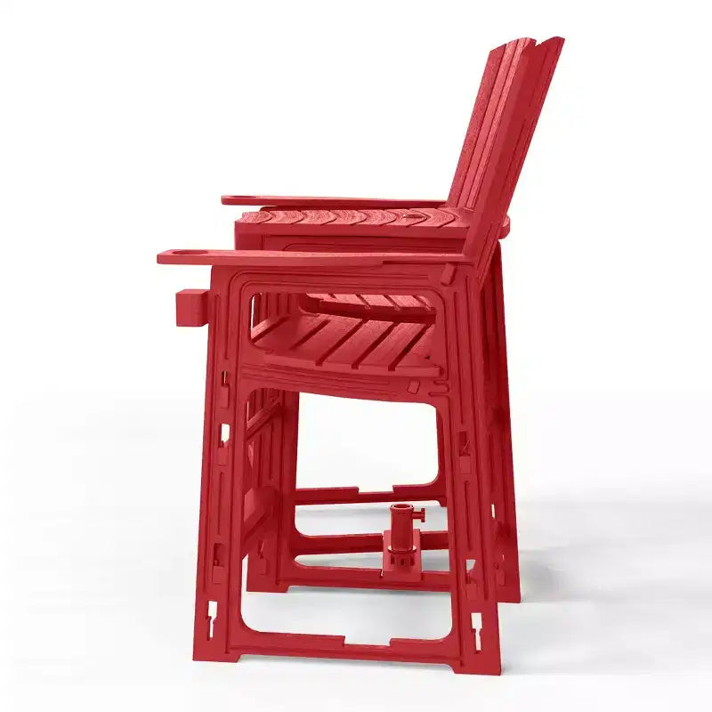 WestinTrends Azura Sedie Adirondack Alte da Esterno con Tavolino di Collegamento (Set da 2), Bianco