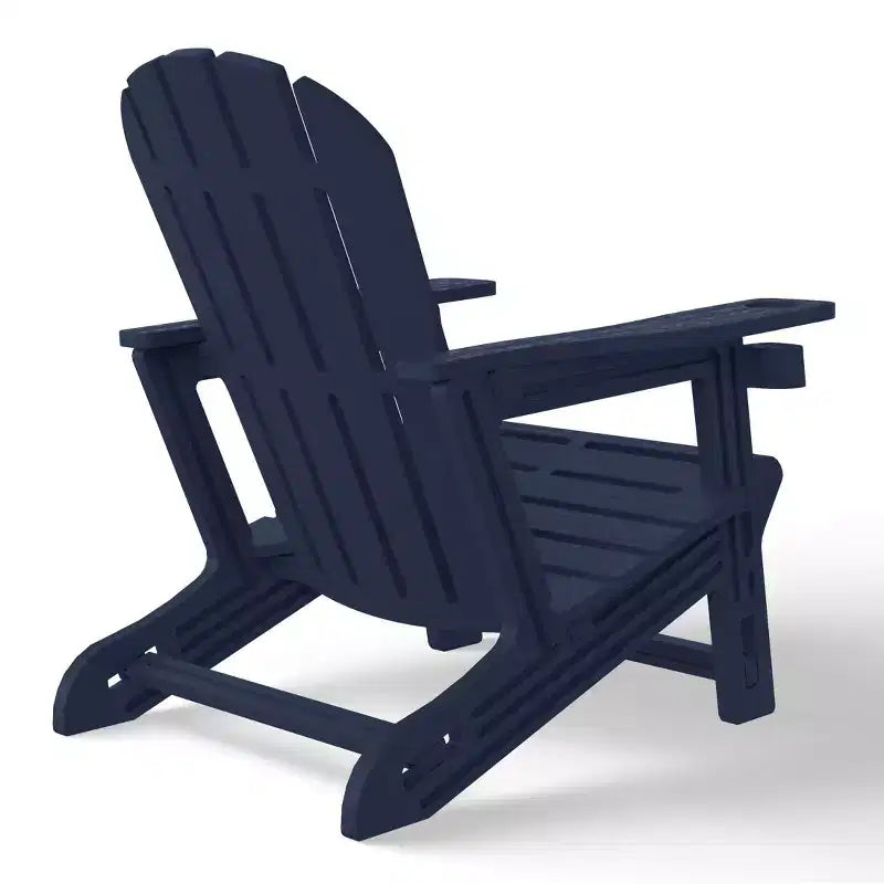 WestinTrends Azura Sedia Adirondack da Esterno in HDPE con Pouf da Esterno Senza Attrezzi