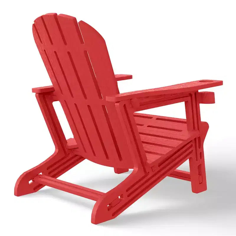 WestinTrends Azura Sedia Adirondack da Esterno in HDPE con Pouf da Esterno Senza Attrezzi