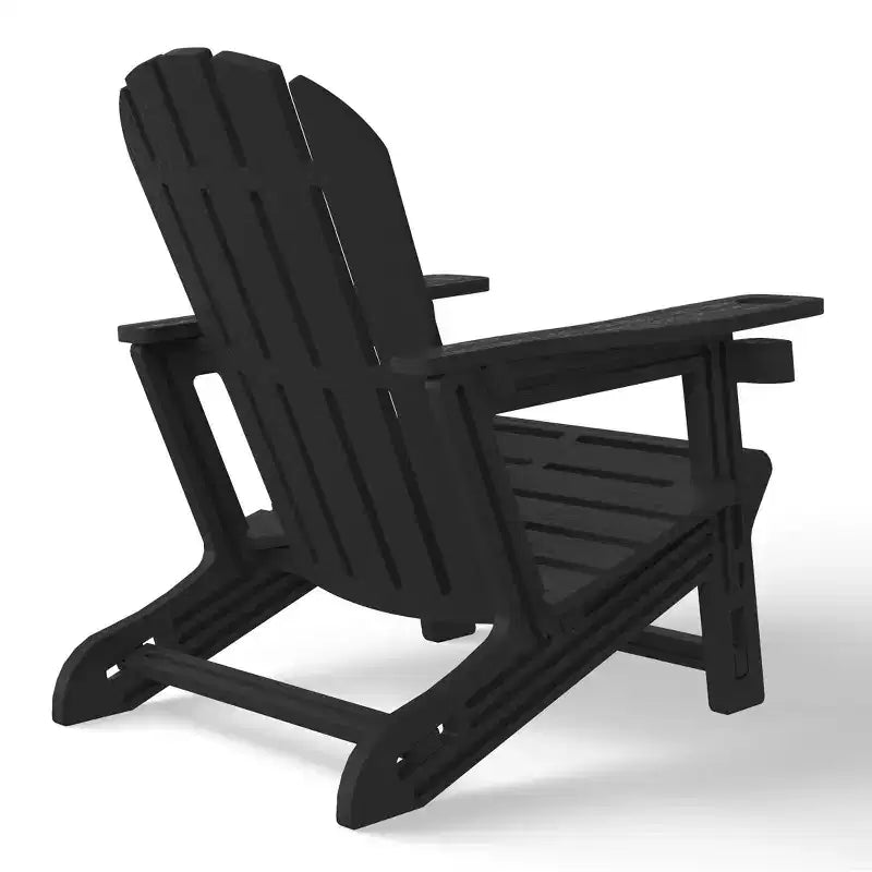 WestinTrends Azura Sedia Adirondack da Esterno in HDPE con Pouf da Esterno Senza Attrezzi