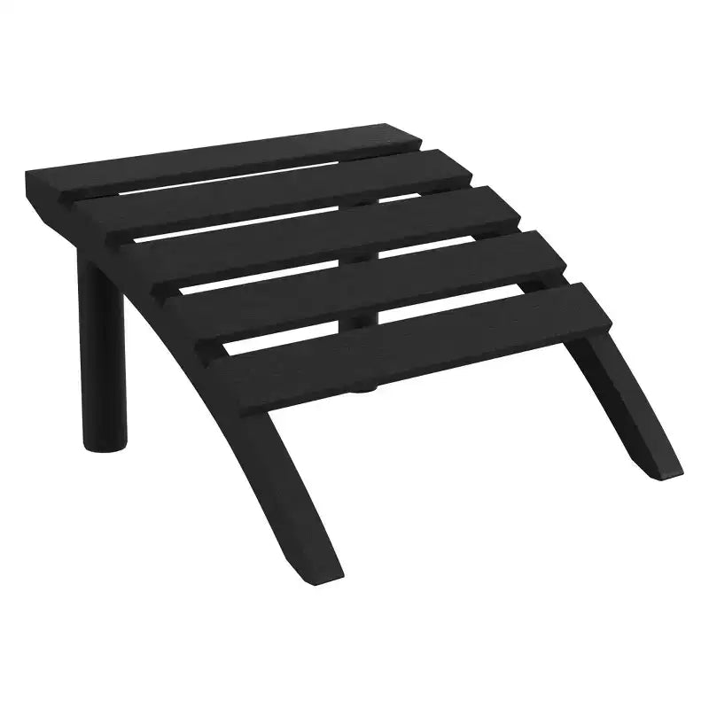 WestinTrends Azura Sedia Adirondack da Esterno in HDPE con Pouf da Esterno Senza Attrezzi