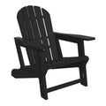 WestinTrends Azura Tool-Free Assembly Outdoor Patio HDPE Plastic Adirondack Chair with Cup Holder, White