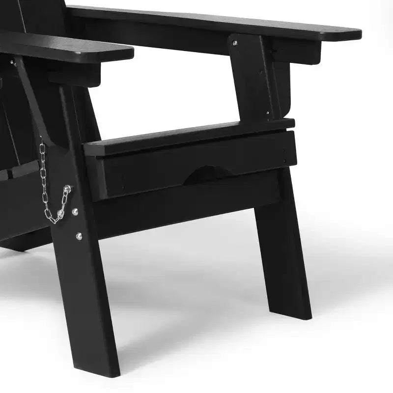 WestinTrends Malibu Sedia Adirondack Pieghevole Regolabile con Poggiapiedi Retrattile e Portabicchieri (Set da 2), Rosso