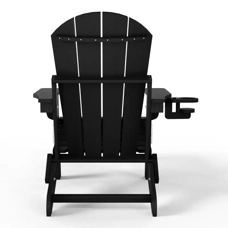 WestinTrends Malibu Sedia Adirondack Pieghevole Regolabile con Poggiapiedi Retrattile e Portabicchieri (Set da 2), Rosso