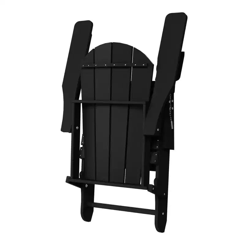 WestinTrends Sedia Adirondack Pieghevole Regolabile Malibu con Poggiapiedi Retrattile e Portabicchieri, Legno Invecchiato