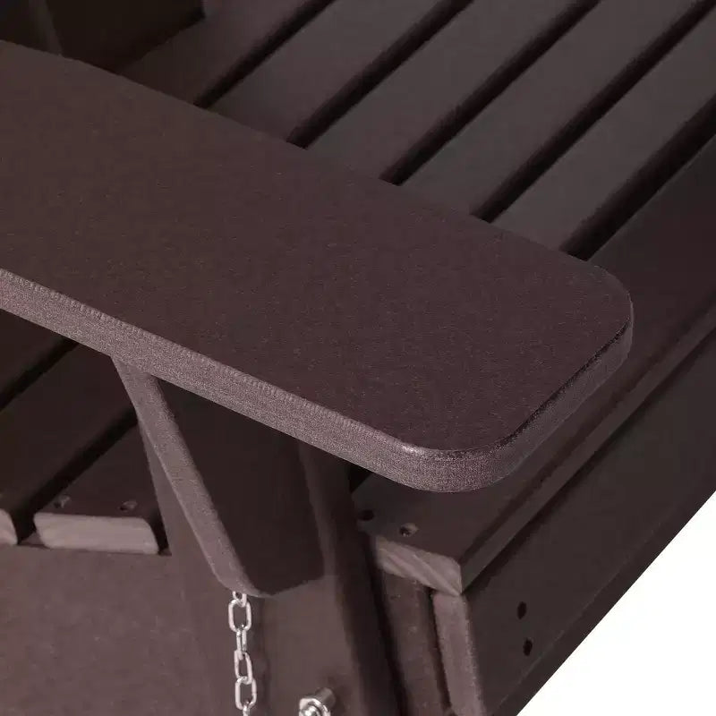 WestinTrends Sedia Adirondack Pieghevole Regolabile Malibu con Poggiapiedi Retrattile e Portabicchieri, Legno Invecchiato