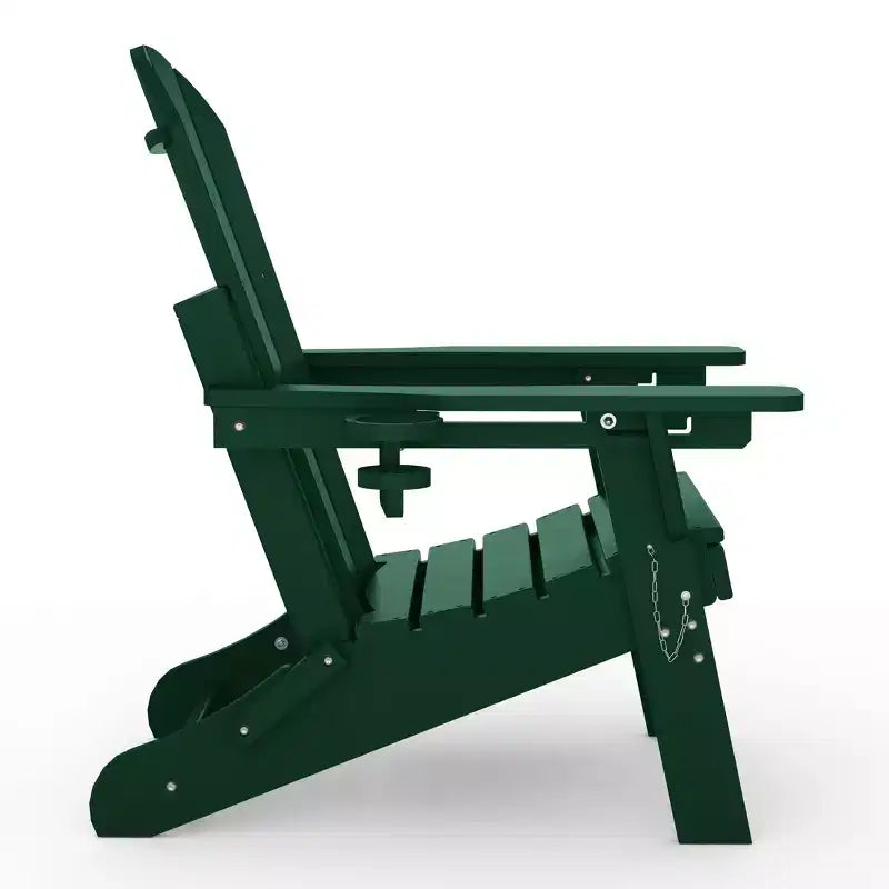 WestinTrends Sedia Adirondack Pieghevole Regolabile Malibu con Poggiapiedi Retrattile e Portabicchieri, Legno Invecchiato