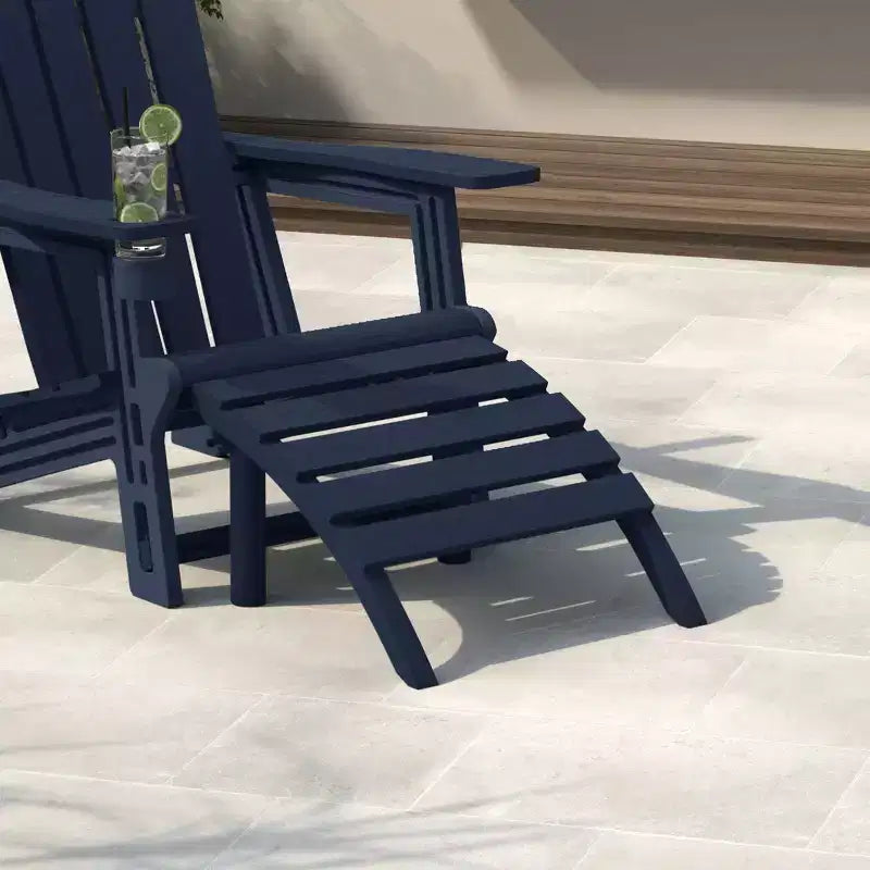 WestinTrends Azura Sgabello Poggiapiedi Adirondack per Esterni in HDPE