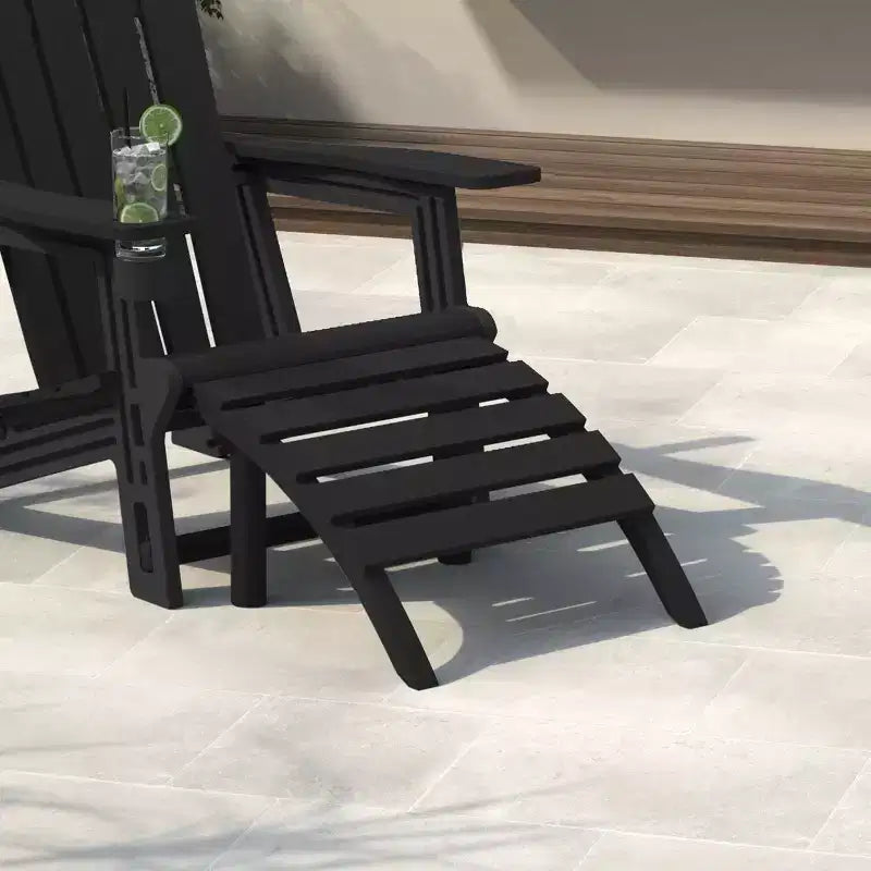 WestinTrends Azura Sgabello Poggiapiedi Adirondack per Esterni in HDPE
