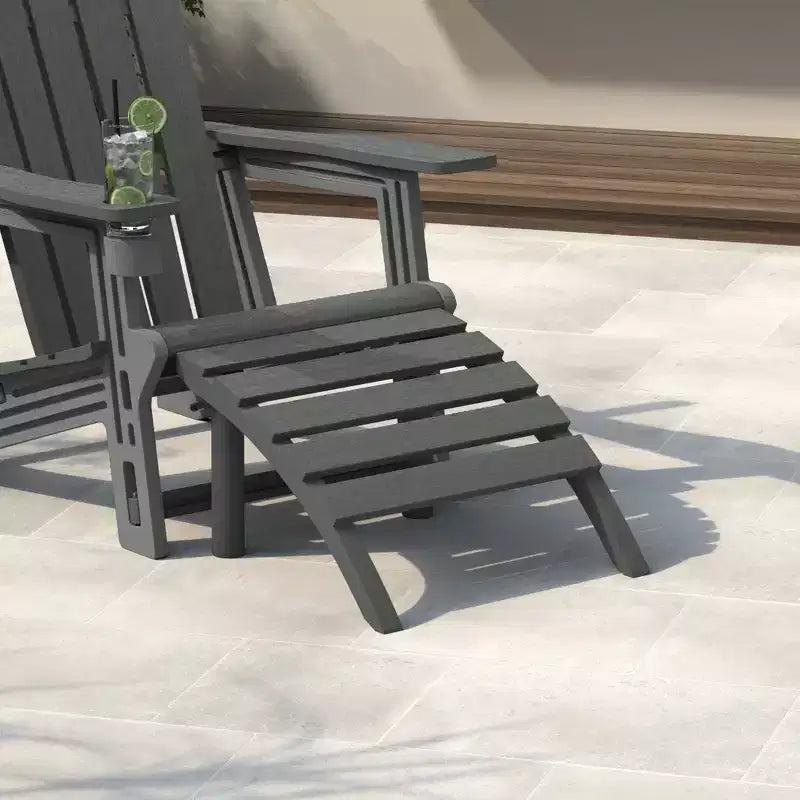 WestinTrends Azura Sgabello Poggiapiedi Adirondack per Esterni in HDPE