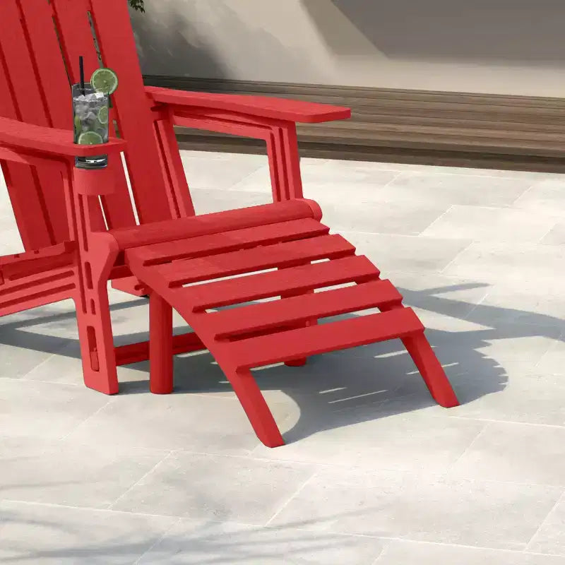 WestinTrends Azura Sgabello Poggiapiedi Adirondack per Esterni in HDPE