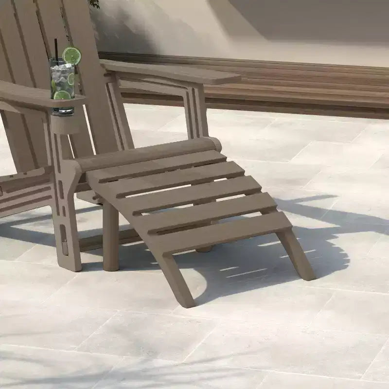 WestinTrends Azura Sgabello Poggiapiedi Adirondack per Esterni in HDPE