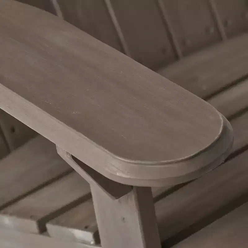 Set da 5 pezzi GDFStudio Jasper con sedie Adirondack e braciere da esterno in legno di acacia
