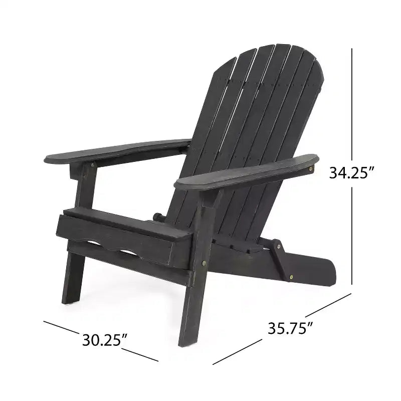 Christopher Knight Home Malibu Set da Conversazione Adirondack da Esterno a 3 Pezzi in Legno di Acacia