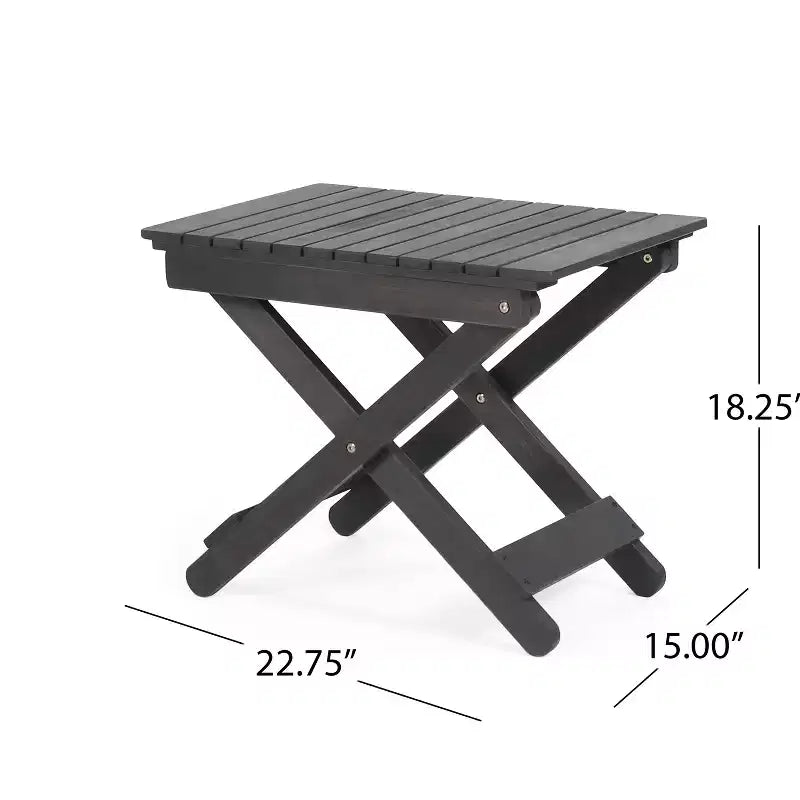 Christopher Knight Home Malibu Set da Conversazione Adirondack da Esterno a 3 Pezzi in Legno di Acacia