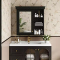 Okak Modern Wall Mounted Bathroom Cabinet with Mirror & Storage Shelves,Medicine Cabinet Mirror Cabinet for Bathroom