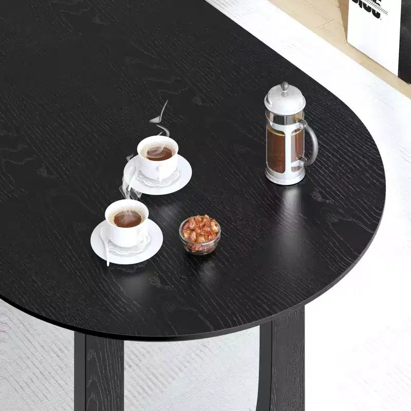Tavolo da pranzo ovale in legno da 67" per 4-6 persone, tavolo da cucina e sala da pranzo moderno in stile rustico
