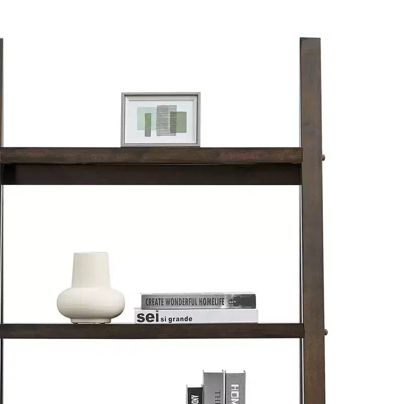 Scaffali in legno, Scaffali portaoggetti a 5 ripiani, Piccola libreria per libri e CD, Organizzatore portaoggetti per soggiorno, corridoio, ufficio