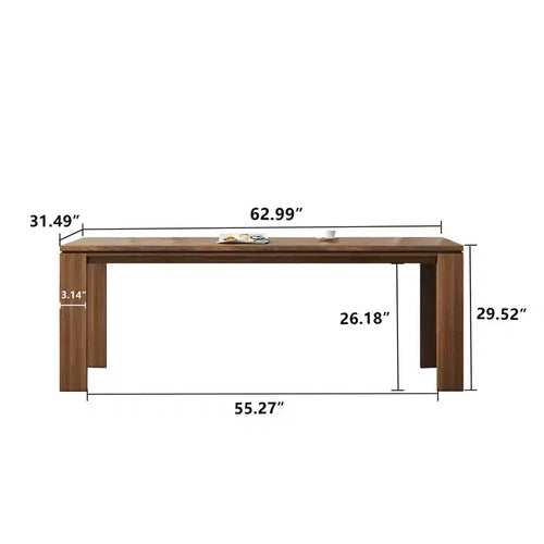 Table à manger en bois de 180 cm pour 6 à 8 personnes