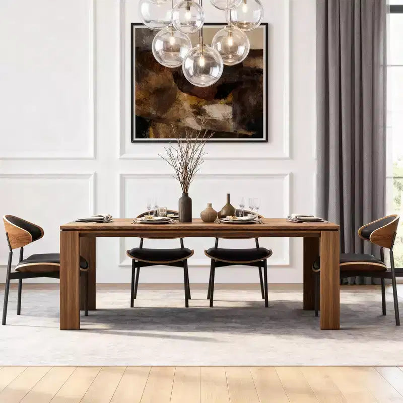 70.86 Inch Wooden Dining Table for 6 - 8 People