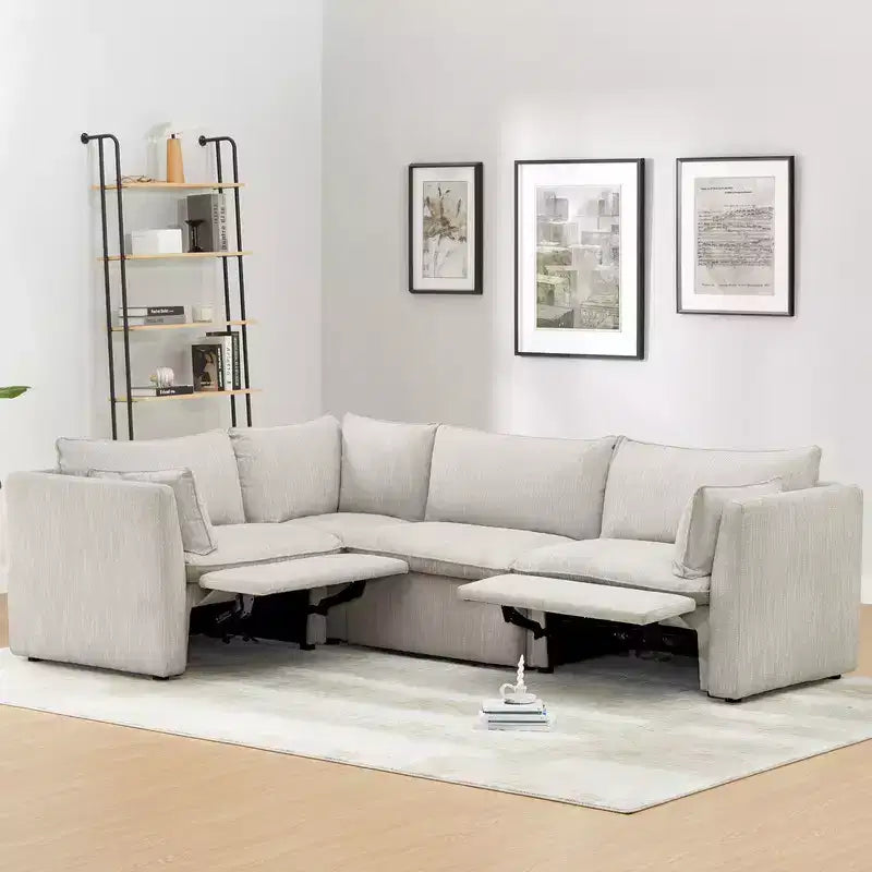 Power Reclining Sectional Sofa Couch