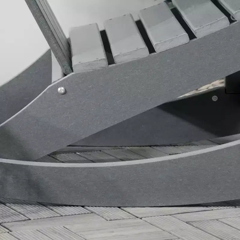 Sedia a dondolo da esterno, sedia a dondolo da portico Adirondack in HDPE per giardino, patio