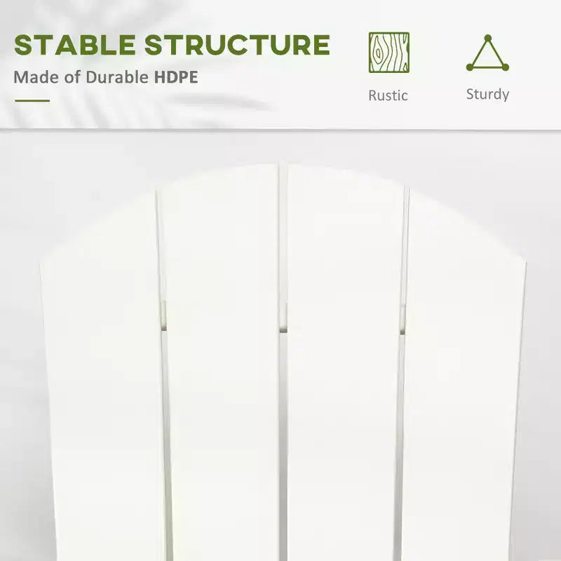Sedia a dondolo da esterno, sedia a dondolo da portico Adirondack in HDPE per giardino, patio