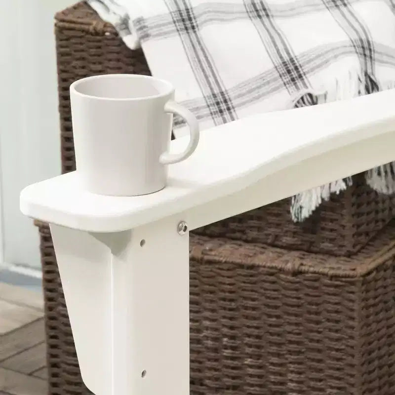 Sedia a dondolo da esterno, sedia a dondolo da portico Adirondack in HDPE per giardino, patio
