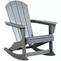 Sedia a dondolo da esterno, sedia a dondolo da portico Adirondack in HDPE per giardino, patio