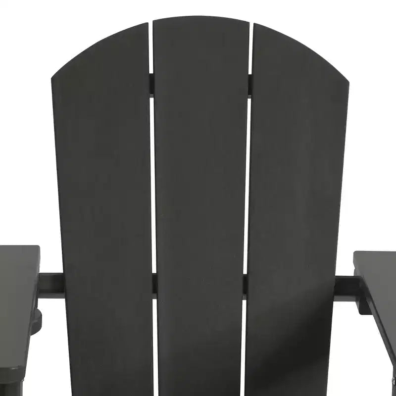 Chaises de patio Adirondack en plastique PEHD pour enfants WestinTrends Malibu avec porte-gobelets (lot de 2)