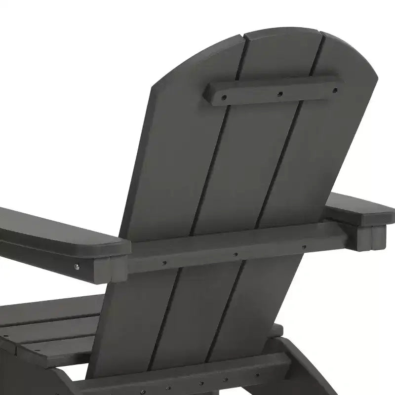 Chaises de patio Adirondack en plastique PEHD pour enfants WestinTrends Malibu avec porte-gobelets (lot de 2)