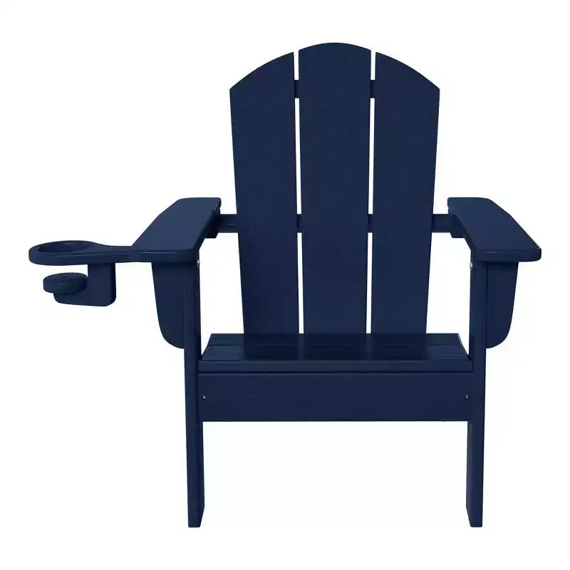 Chaises de patio Adirondack en plastique PEHD pour enfants WestinTrends Malibu avec porte-gobelets (lot de 2)