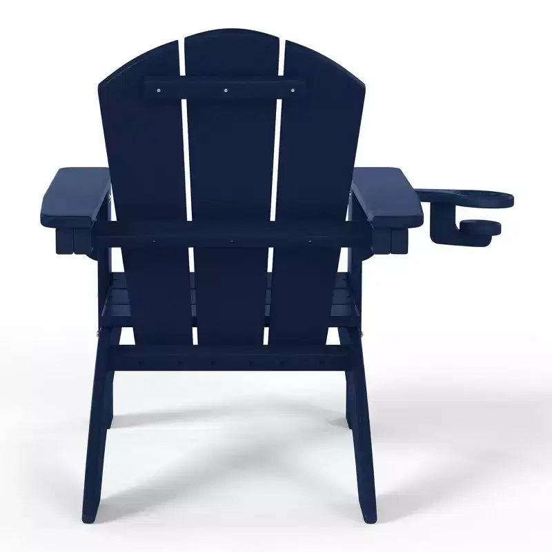 Chaises de patio Adirondack en plastique PEHD pour enfants WestinTrends Malibu avec porte-gobelets (lot de 2)