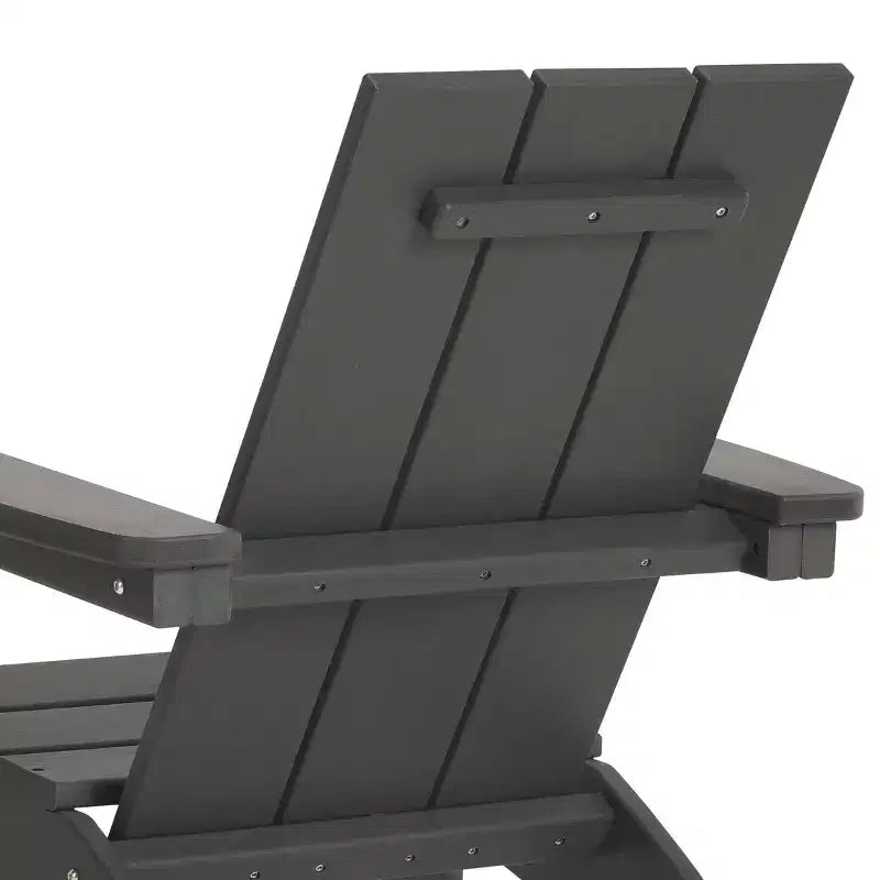 WestinTrends Ashore Sedie da patio moderne Adirondack per bambini in plastica HDPE da esterno con portabicchieri (set da 2)