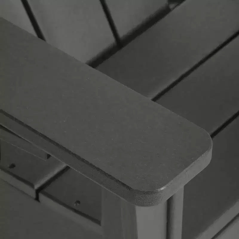 WestinTrends Ashore Sedie da patio moderne Adirondack per bambini in plastica HDPE da esterno con portabicchieri (set da 2)