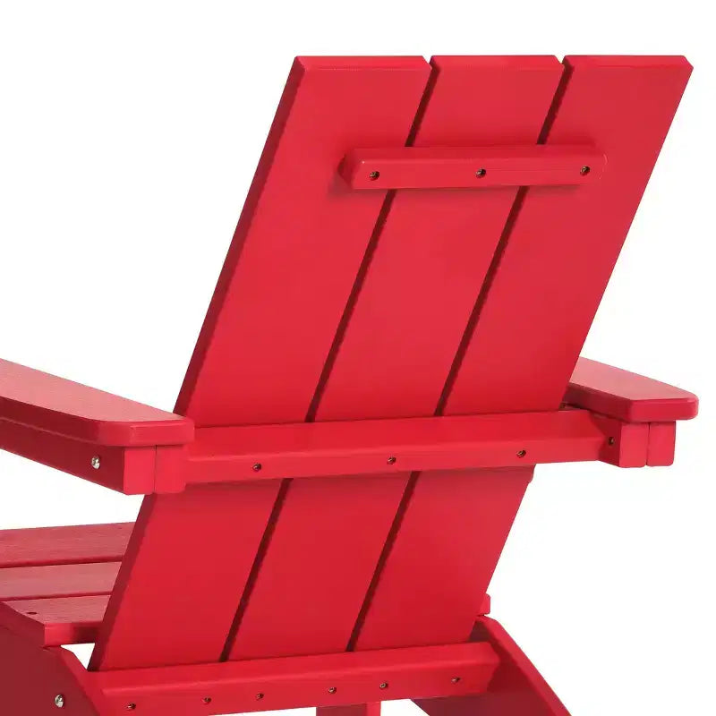 WestinTrends Ashore Sedie da patio moderne Adirondack per bambini in plastica HDPE da esterno con portabicchieri (set da 2)