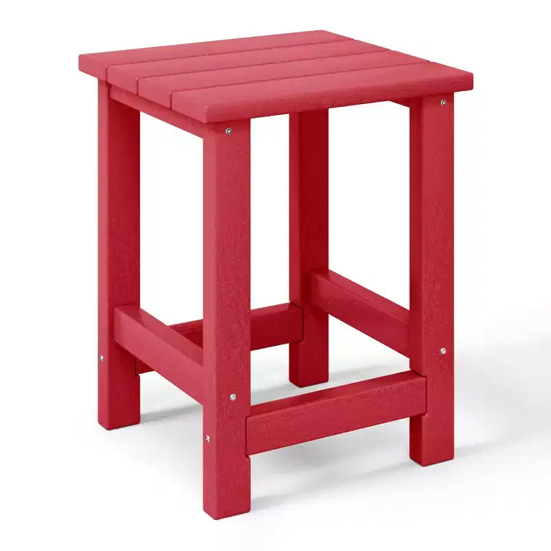 Ensemble de 3 chaises Adirondack WestinTrends Malibu en PEHD pour enfants avec table d'appoint carrée et porte-gobelets