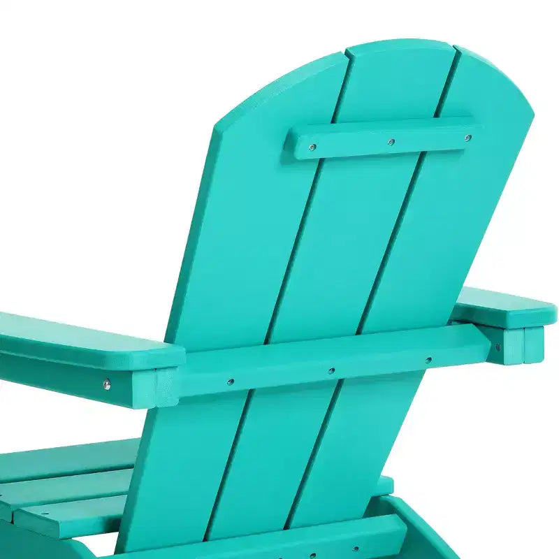 Ensemble de 3 chaises Adirondack WestinTrends Malibu en PEHD pour enfants avec table d'appoint carrée et porte-gobelets